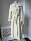 1980s Cream Wool Longline Coat