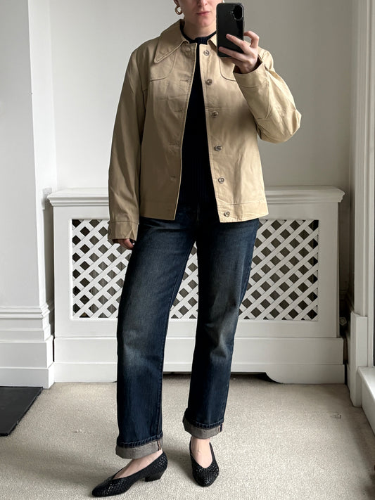 1970s Cropped Trench Jacket