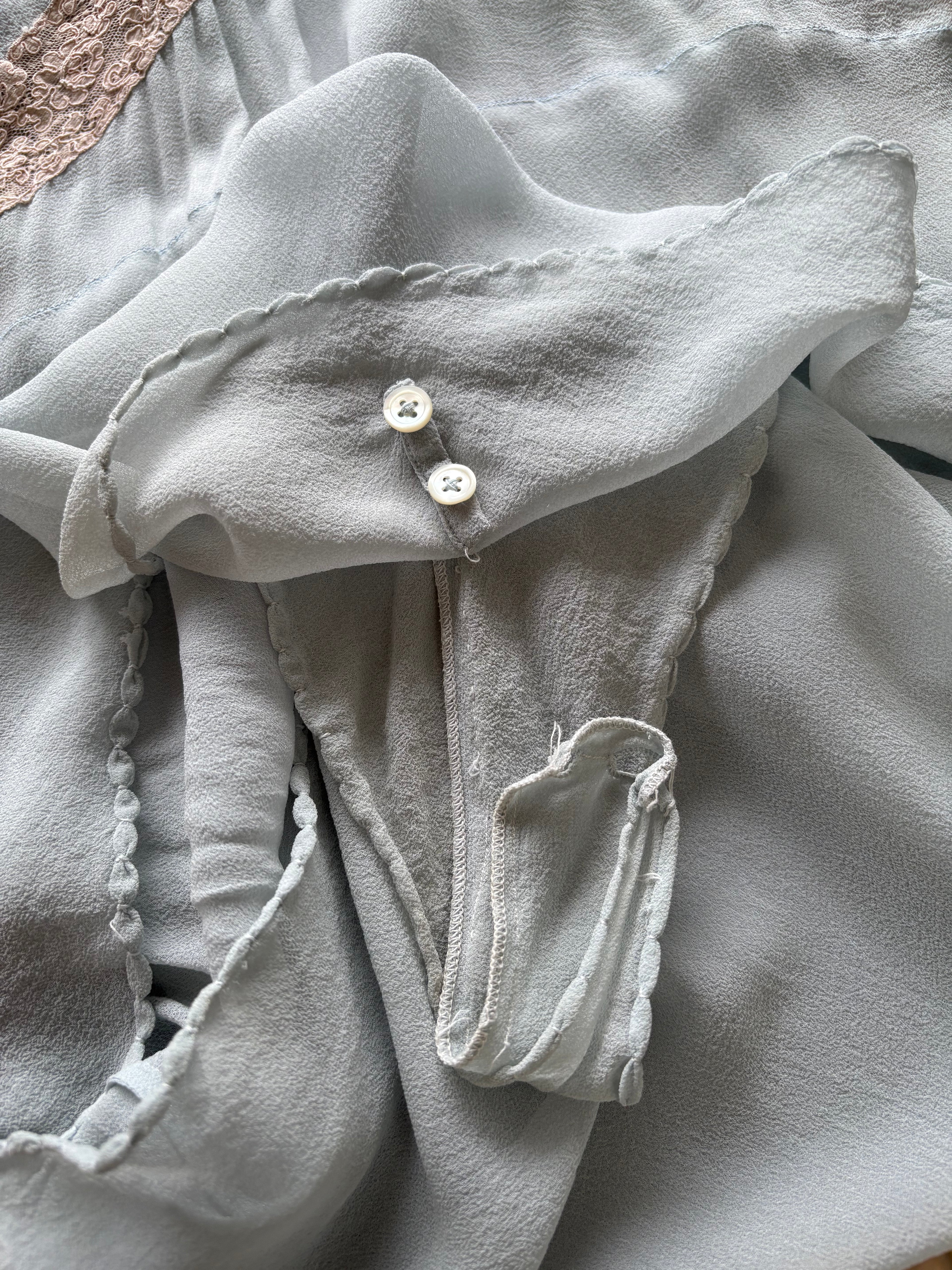 1930s Silk Chiffon Step-In