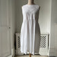 1980s White Cotton Summer Dress