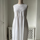 1980s White Cotton Summer Dress