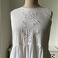 1980s White Cotton Summer Dress