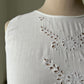 1980s White Cotton Summer Dress