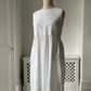 1980s White Cotton Summer Dress