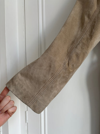 1990s Suede Trench Coat