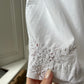 1980s White Cotton Summer Dress