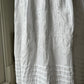 2000s White Cotton Embroidered Summer Dress
