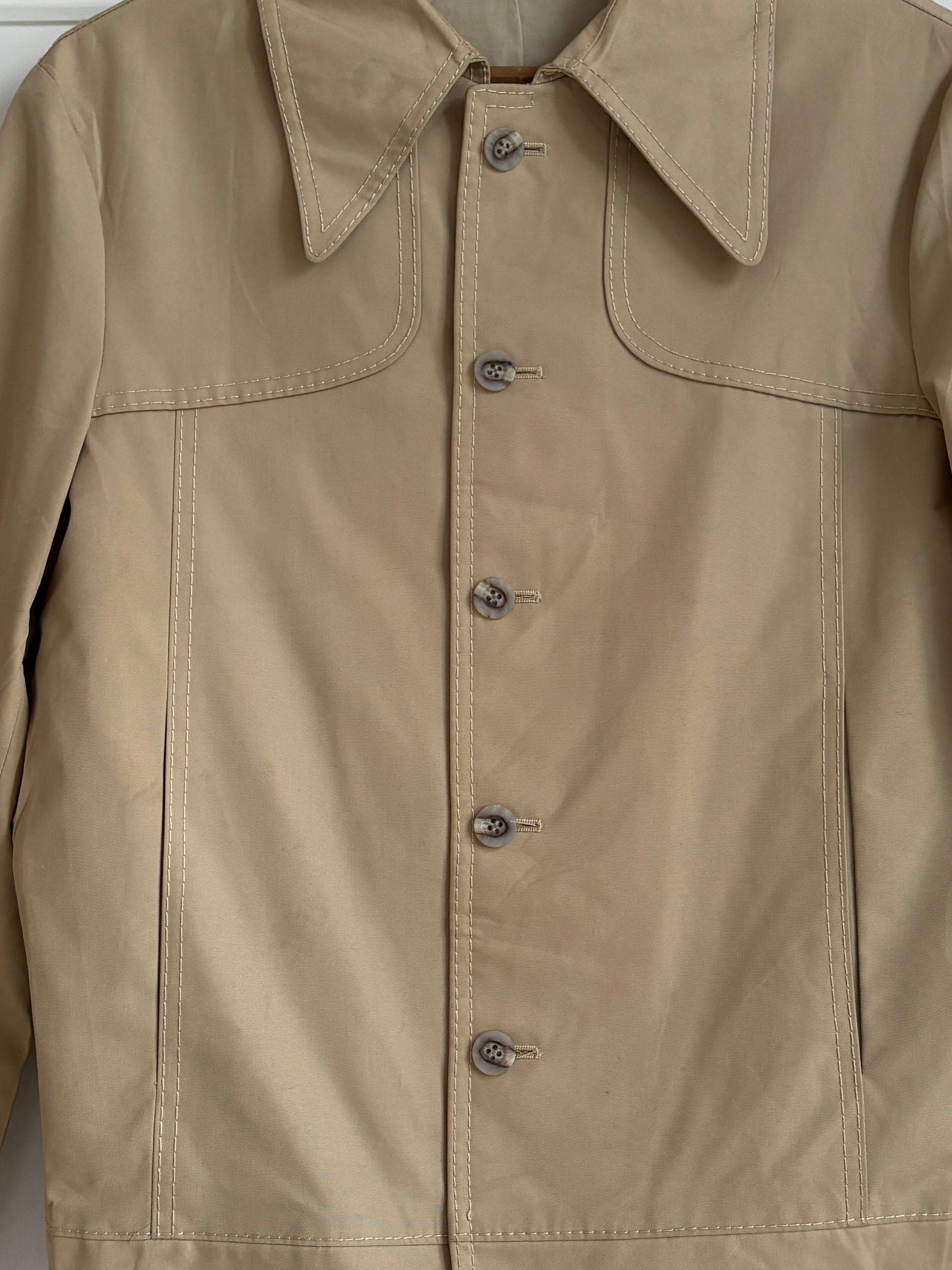 1970s Cropped Trench Jacket