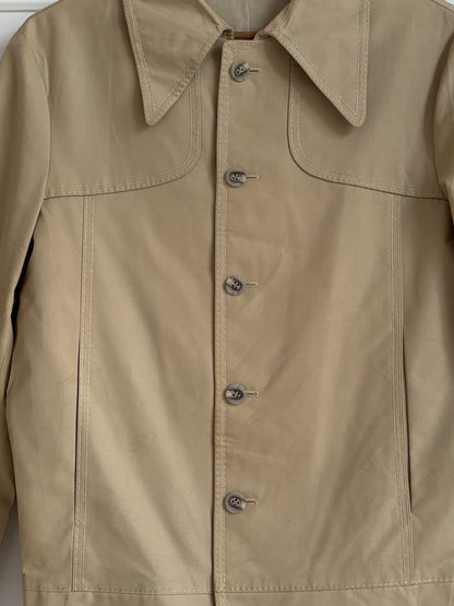 1970s Cropped Trench Jacket