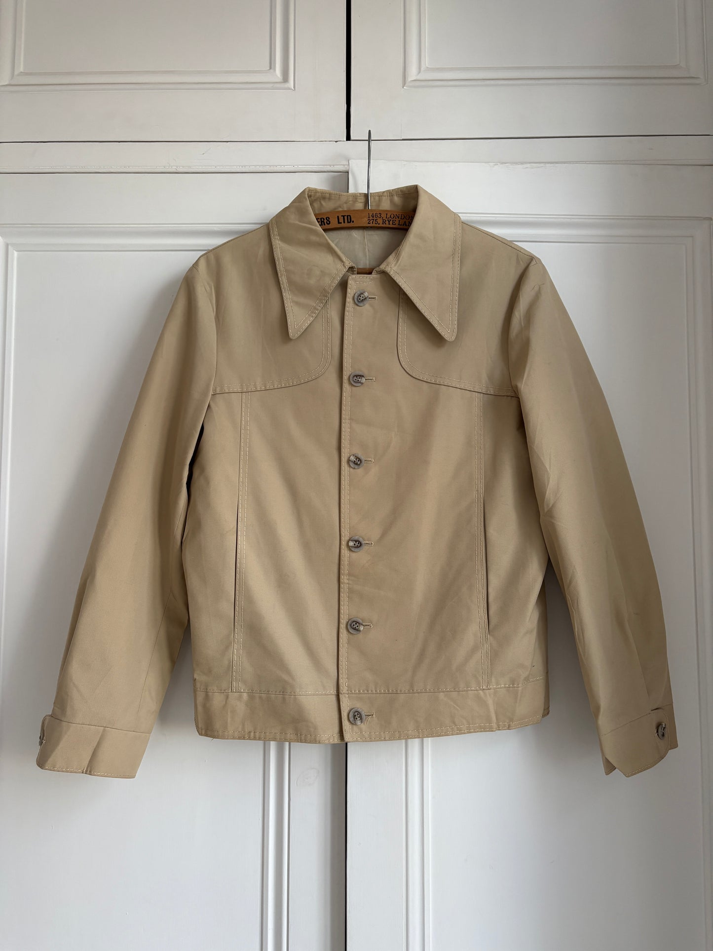 1970s Cropped Trench Jacket