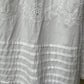 2000s White Cotton Embroidered Summer Dress