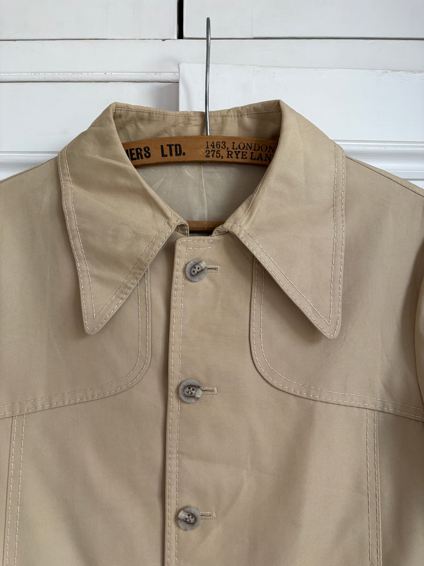 1970s Cropped Trench Jacket