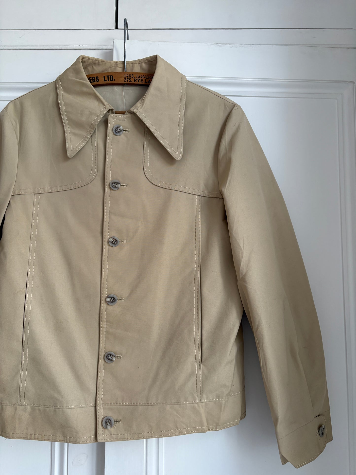 1970s Cropped Trench Jacket