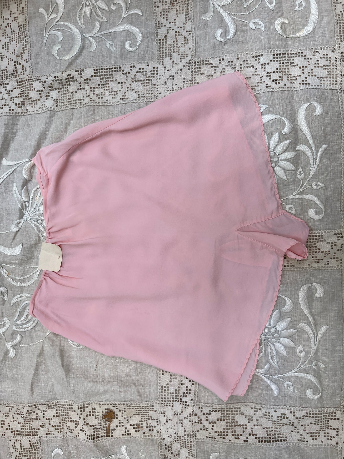 1940s 'CC41' Deadstock Pink Tap Pants