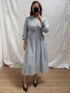 1940s Striped Pure Cotton Nurse's Dress