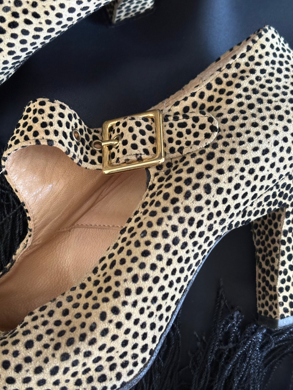 1990s Cheetah Calf Hair Heels