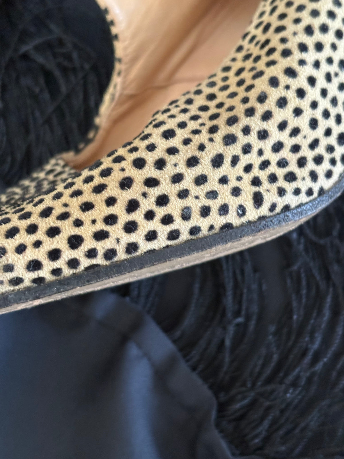 1990s Cheetah Calf Hair Heels