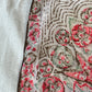 1920s 1930s Art Deco Silk Handkerchief / Pocket Square