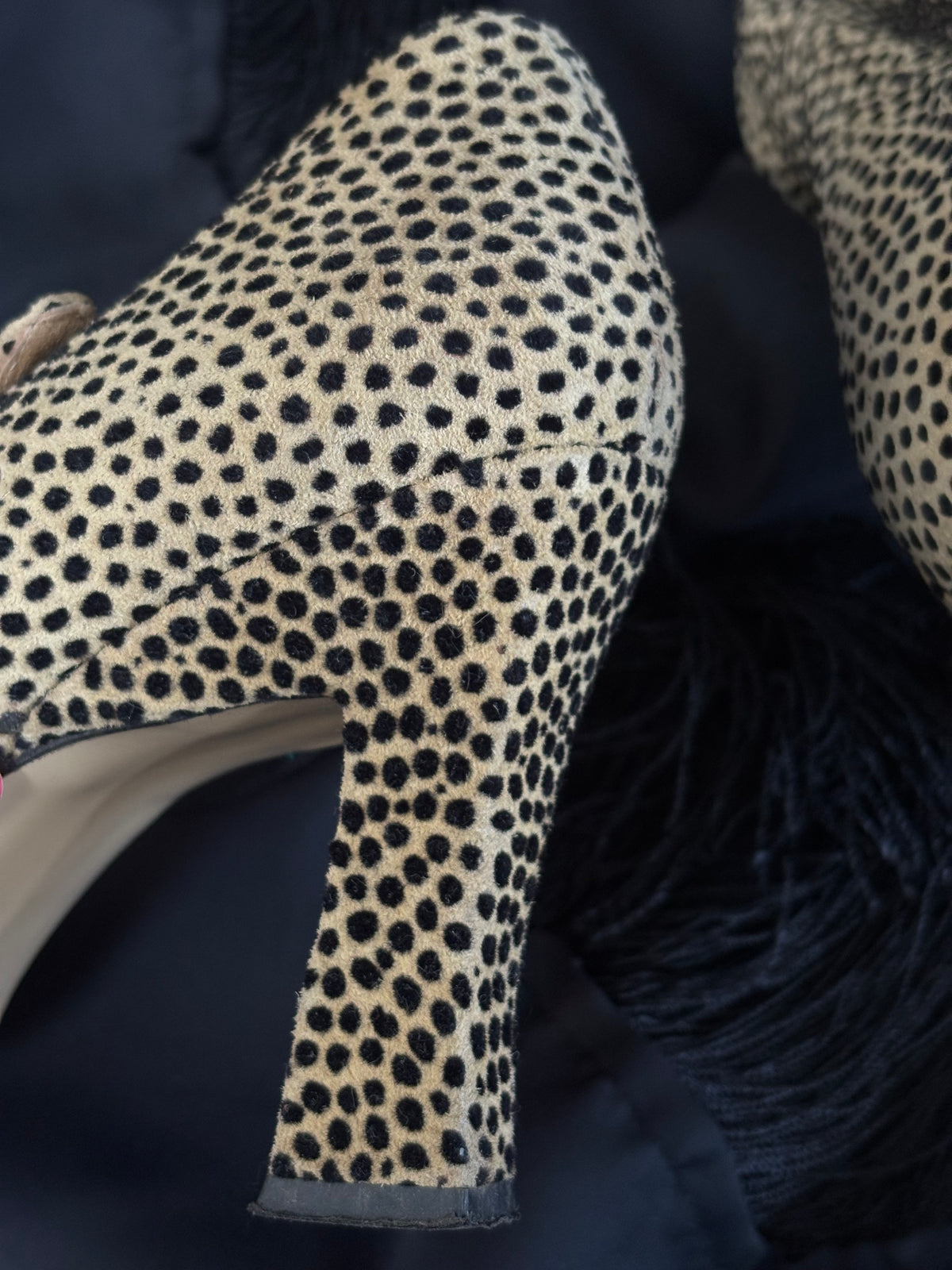 1990s Cheetah Calf Hair Heels