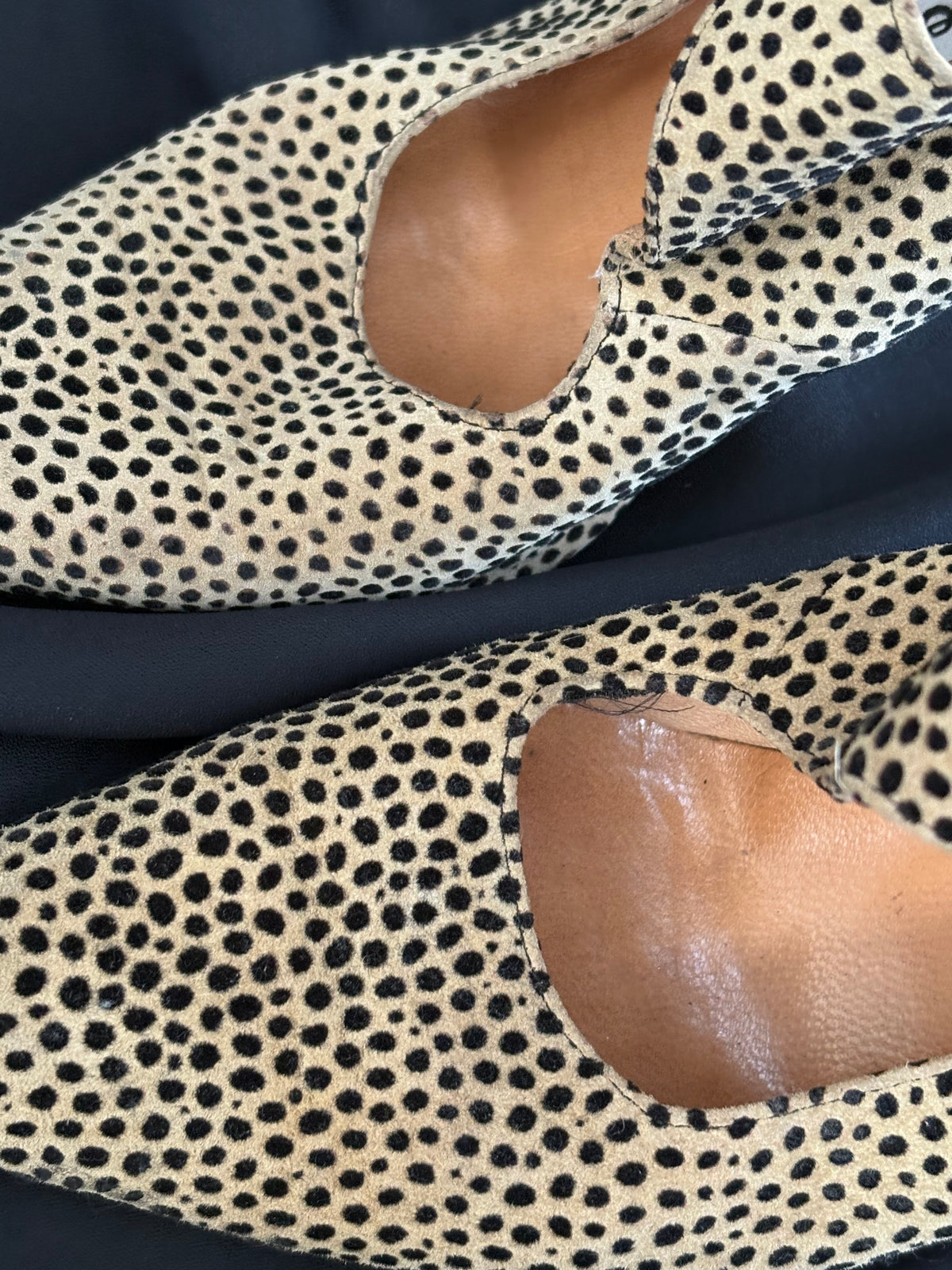 1990s Cheetah Calf Hair Heels