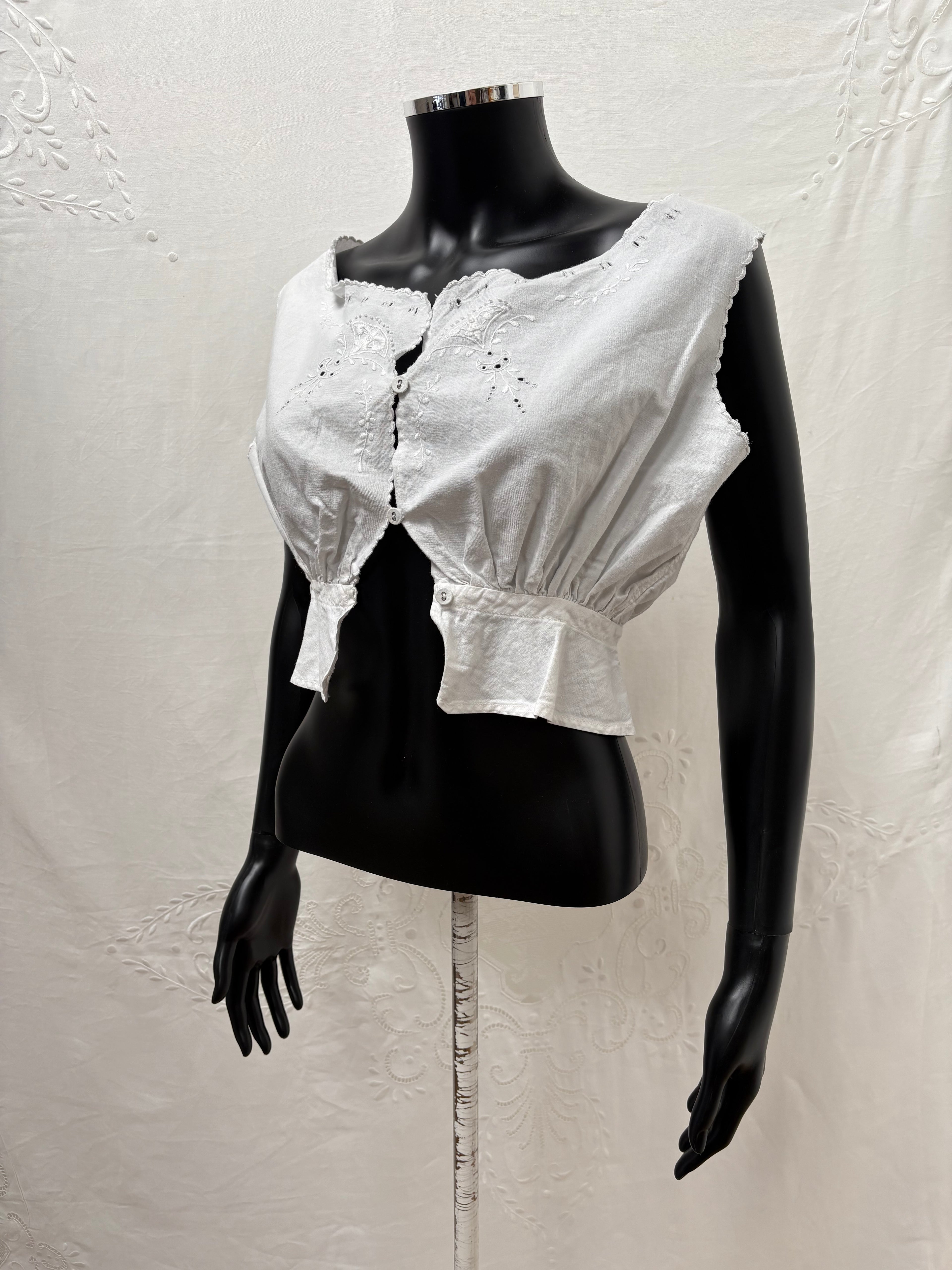 1900s Pure Cotton Corset Cover
