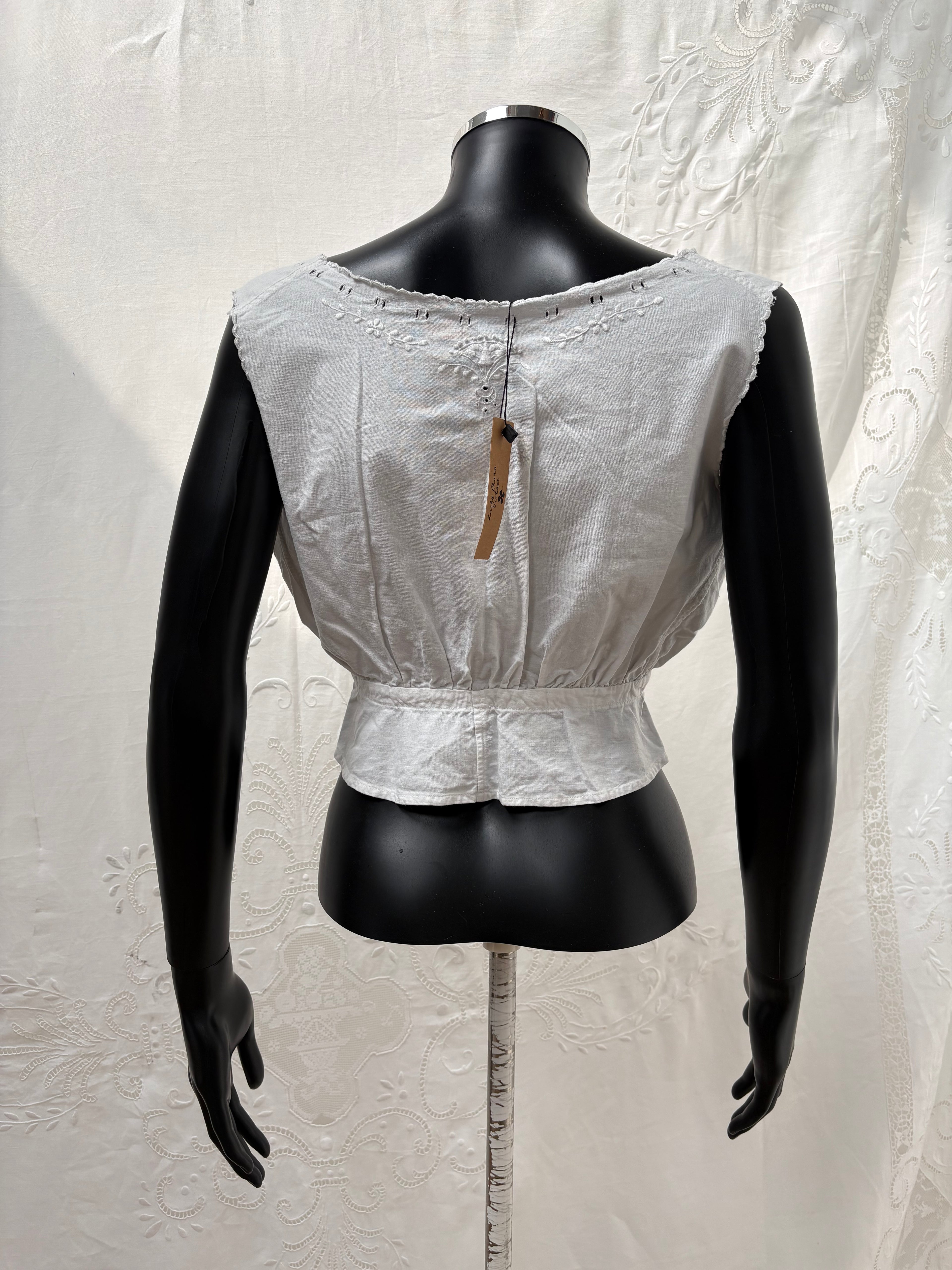 1900s Pure Cotton Corset Cover