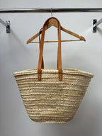 2000s French Market Basket Bag