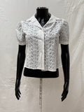 1940s Pure Cotton Broderie Blouse