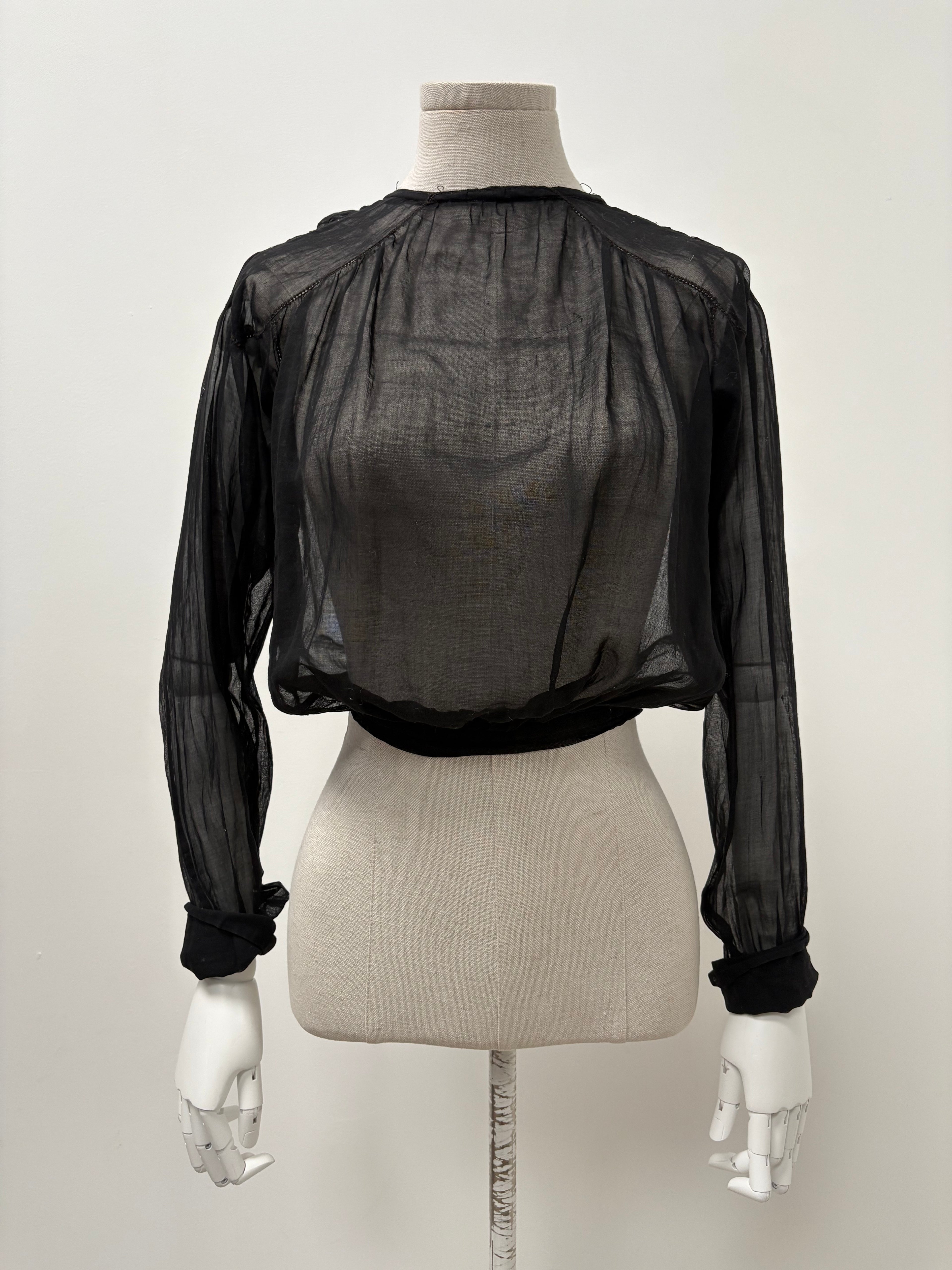 1900s Sheer Cotton Blouse