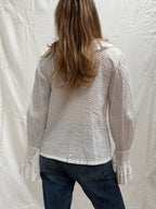 1970s Pure Cotton ‘Mexicana’ Ruffle Blouse