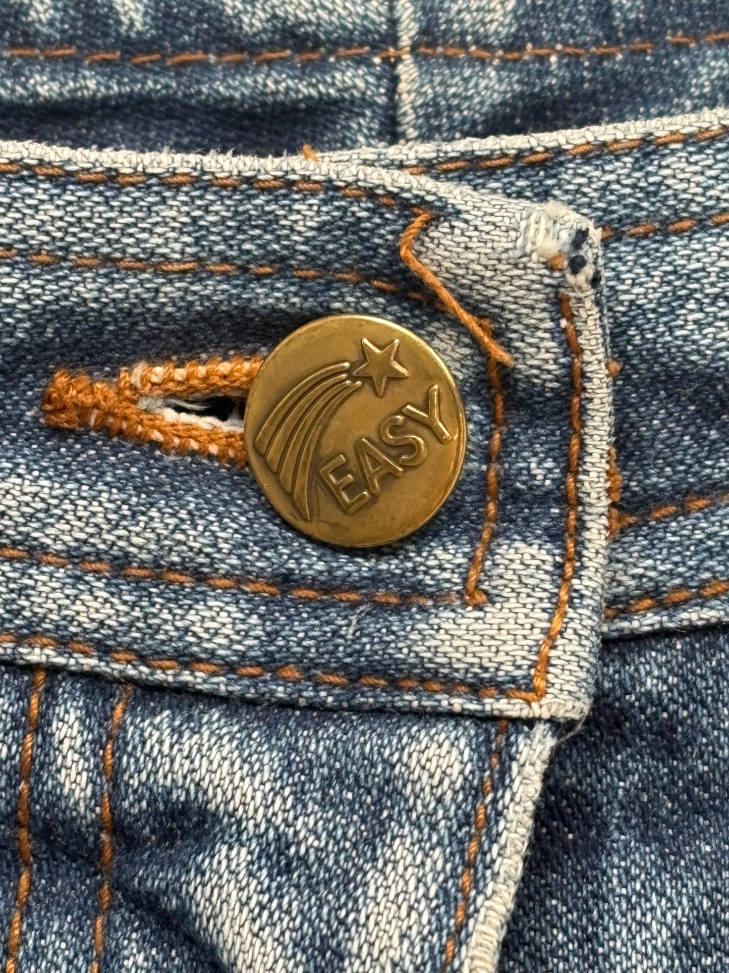 1970s 'Easy' Jeans with Press Crease Legs