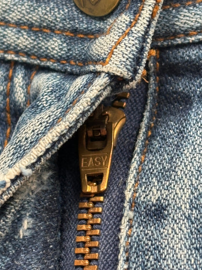 1970s 'Easy' Jeans with Press Crease Legs