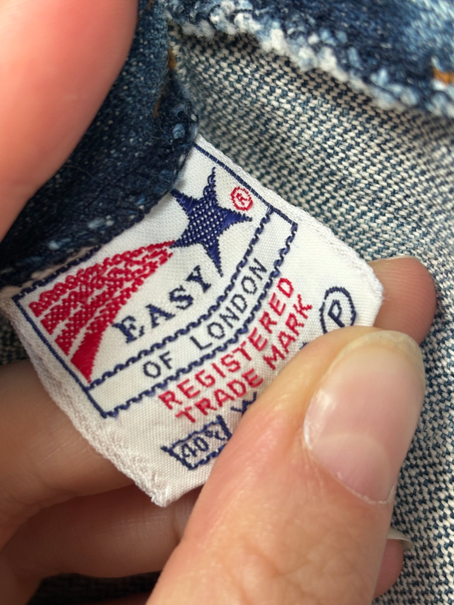 1970s 'Easy' Jeans with Press Crease Legs