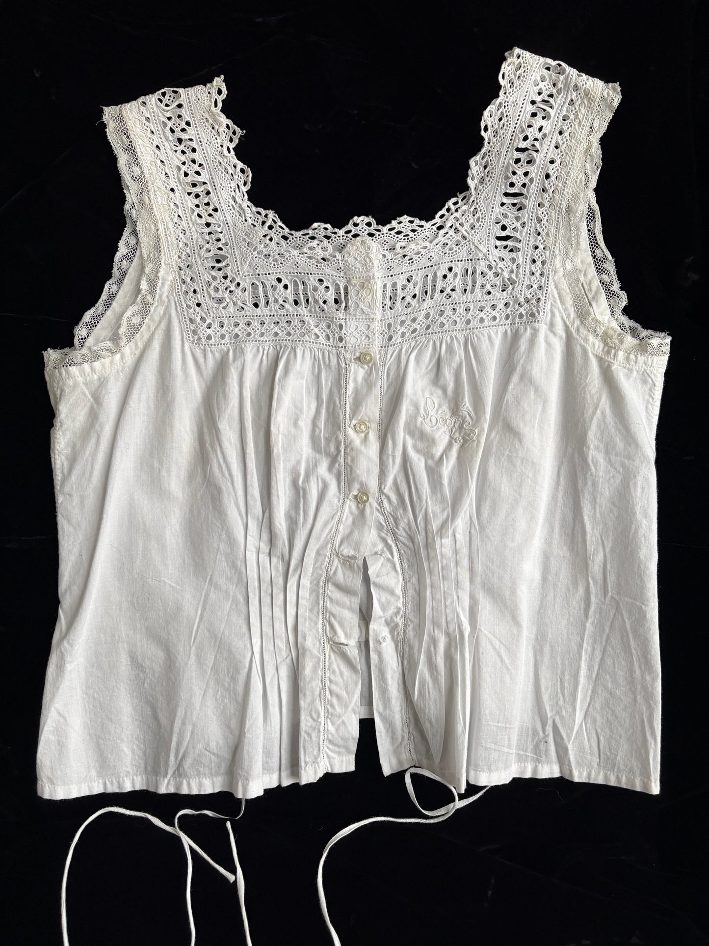 1900s Edwardian Corset Cover