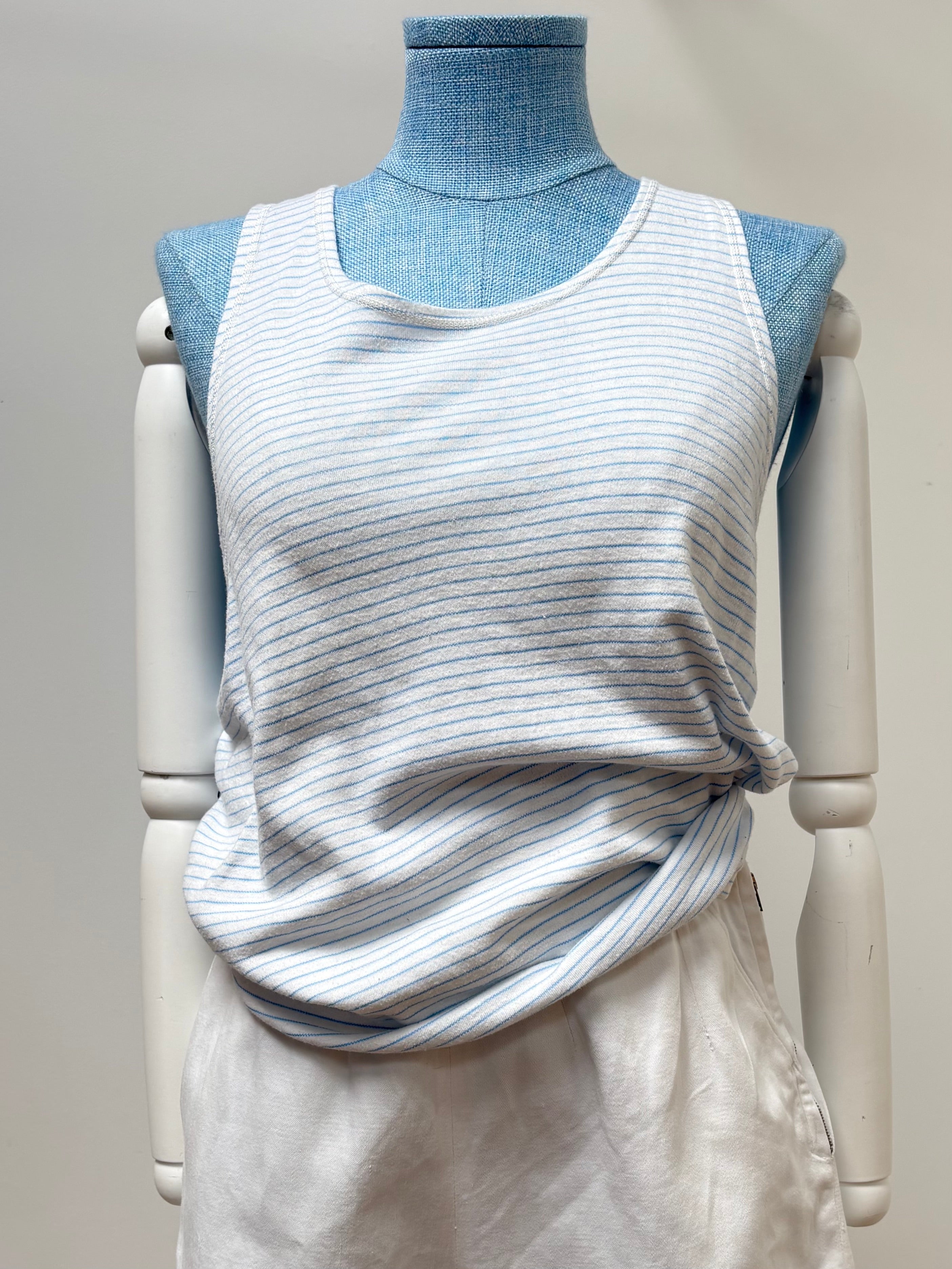1960s Stripe Cotton Vest