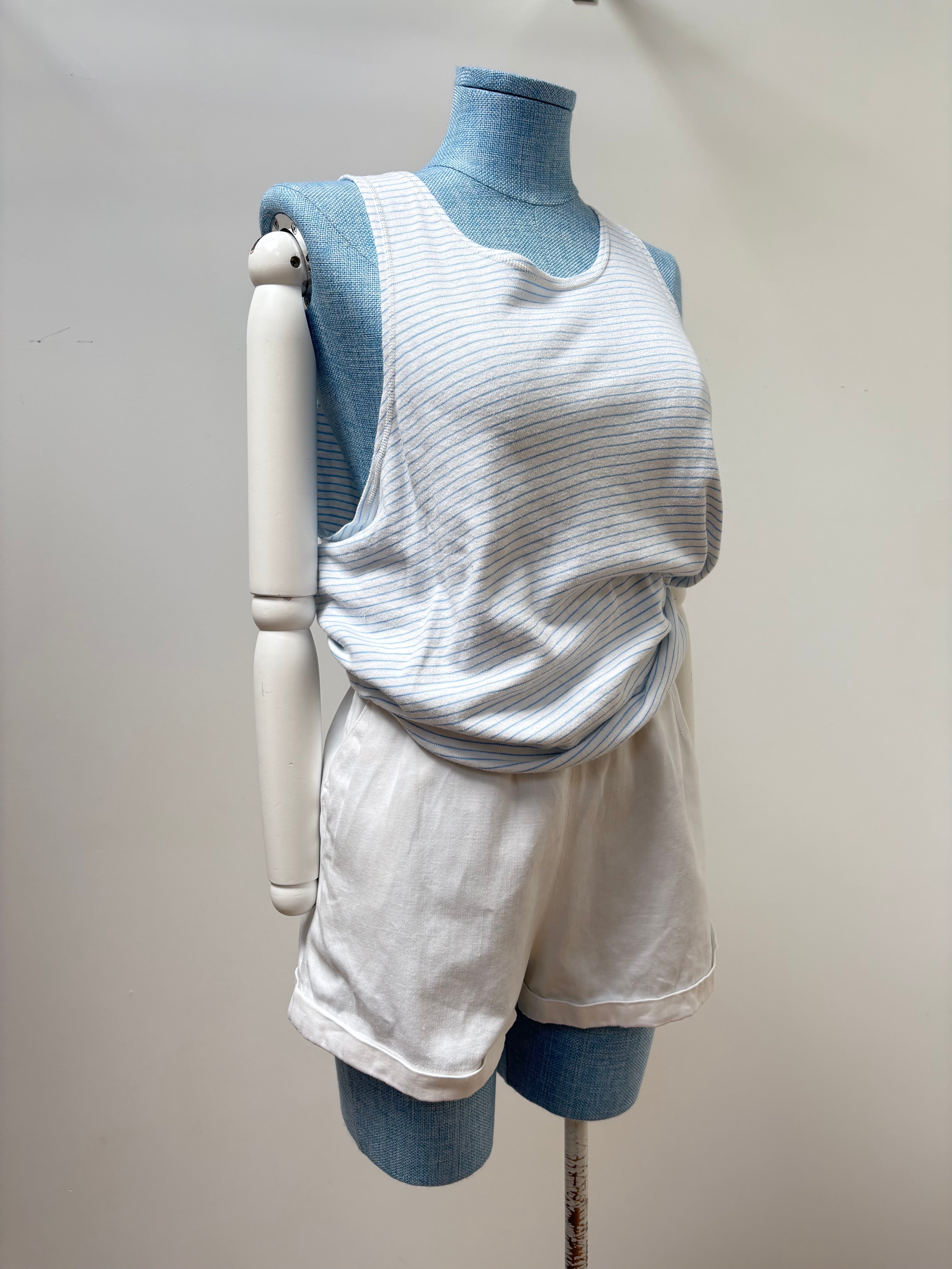 1960s Stripe Cotton Vest