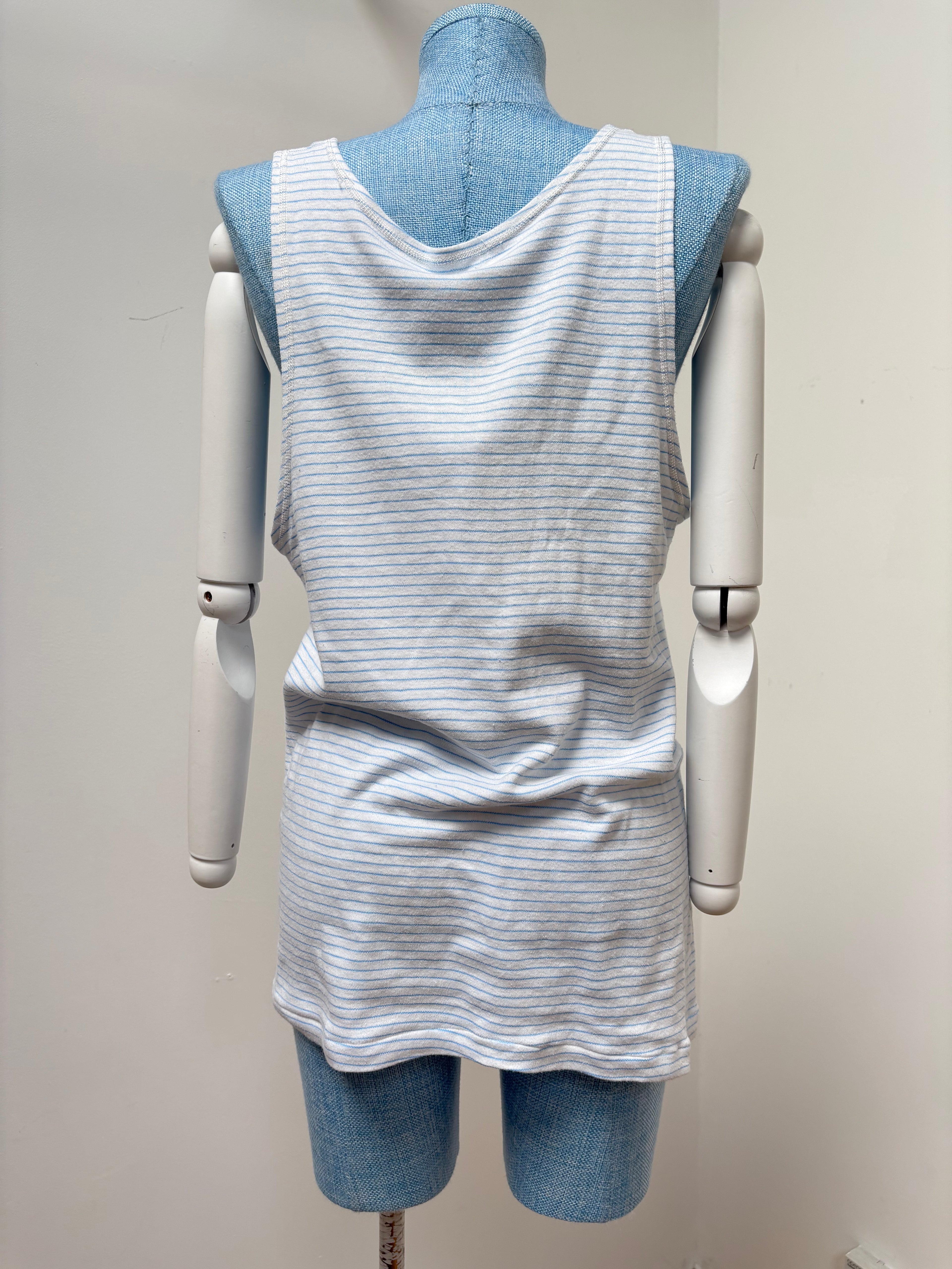1960s Stripe Cotton Vest