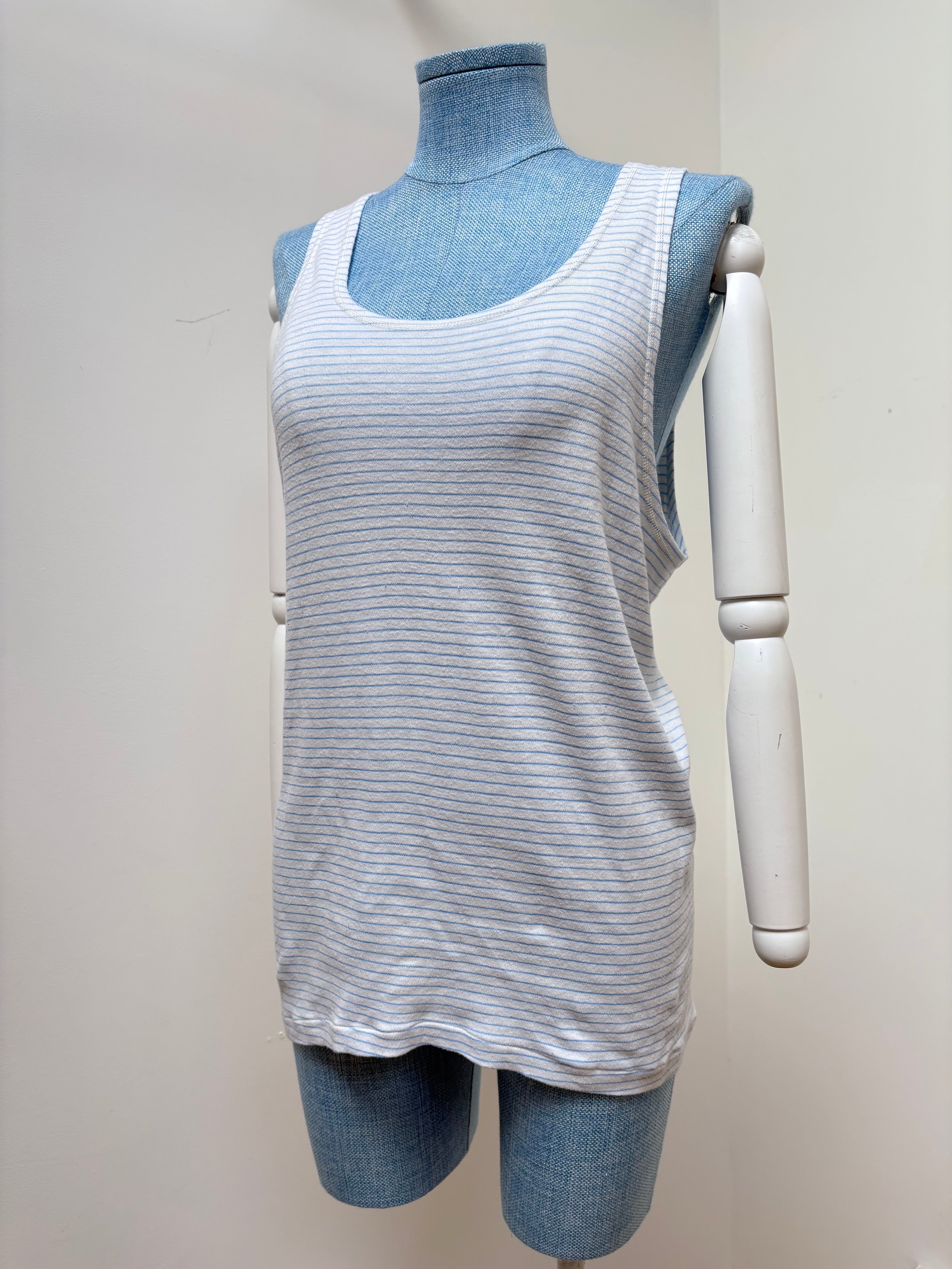 1960s Stripe Cotton Vest