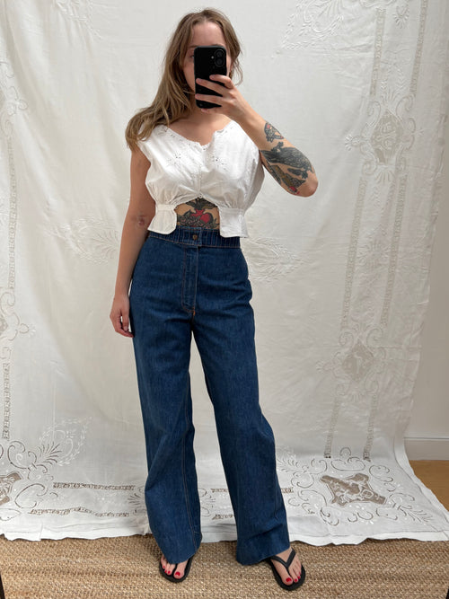1900s Pure Cotton Corset Cover