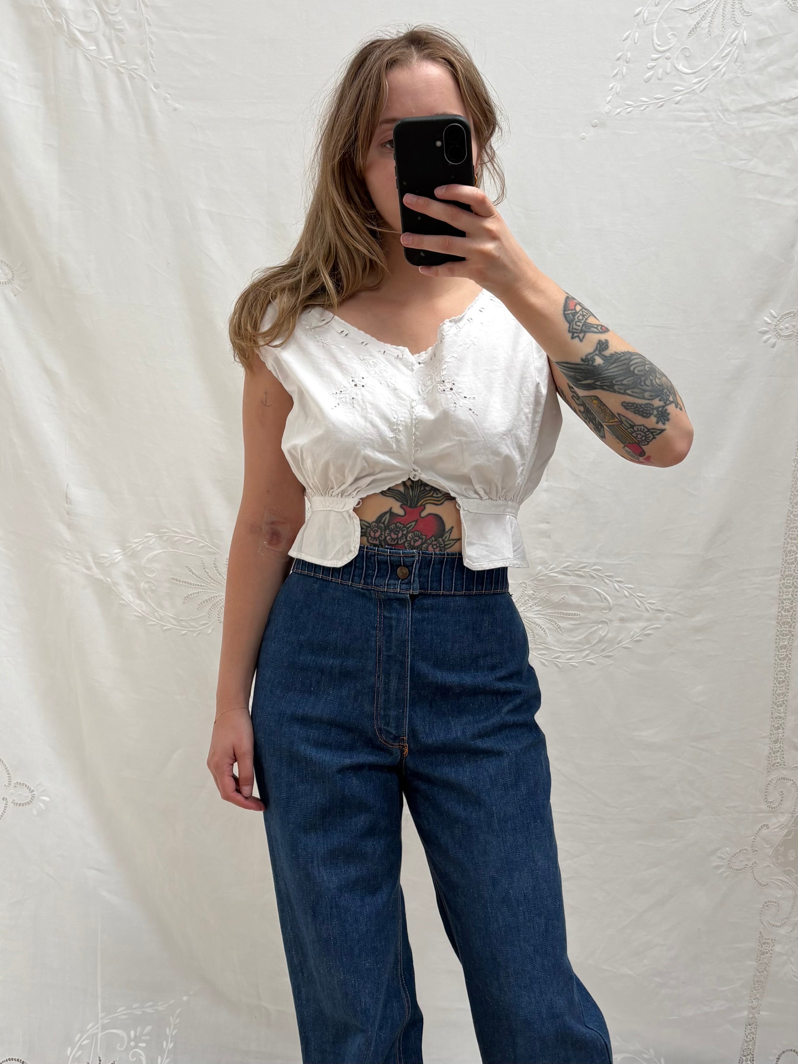 1900s Pure Cotton Corset Cover