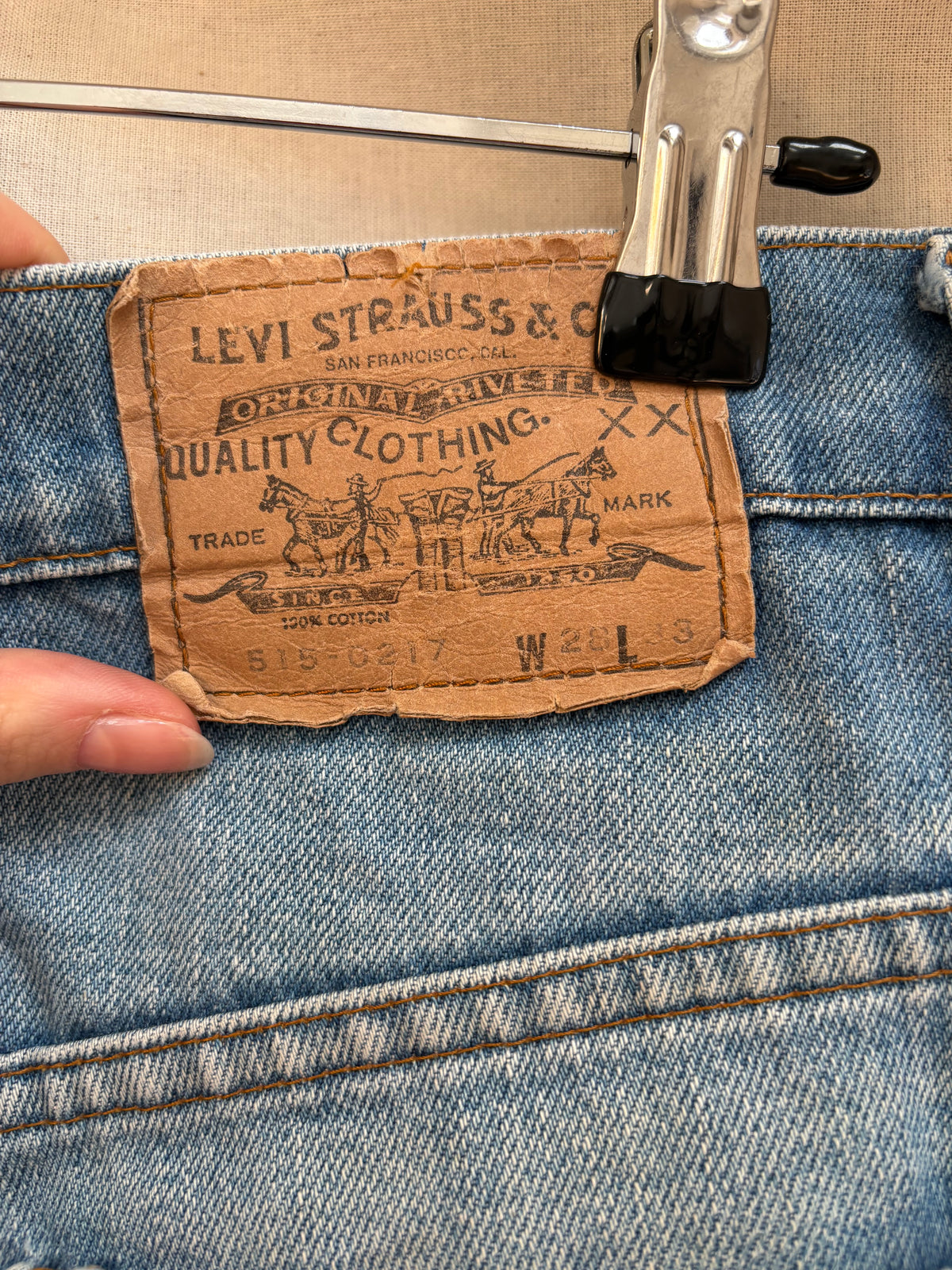 1980s 'Levi's' 515 Straight Leg Jeans