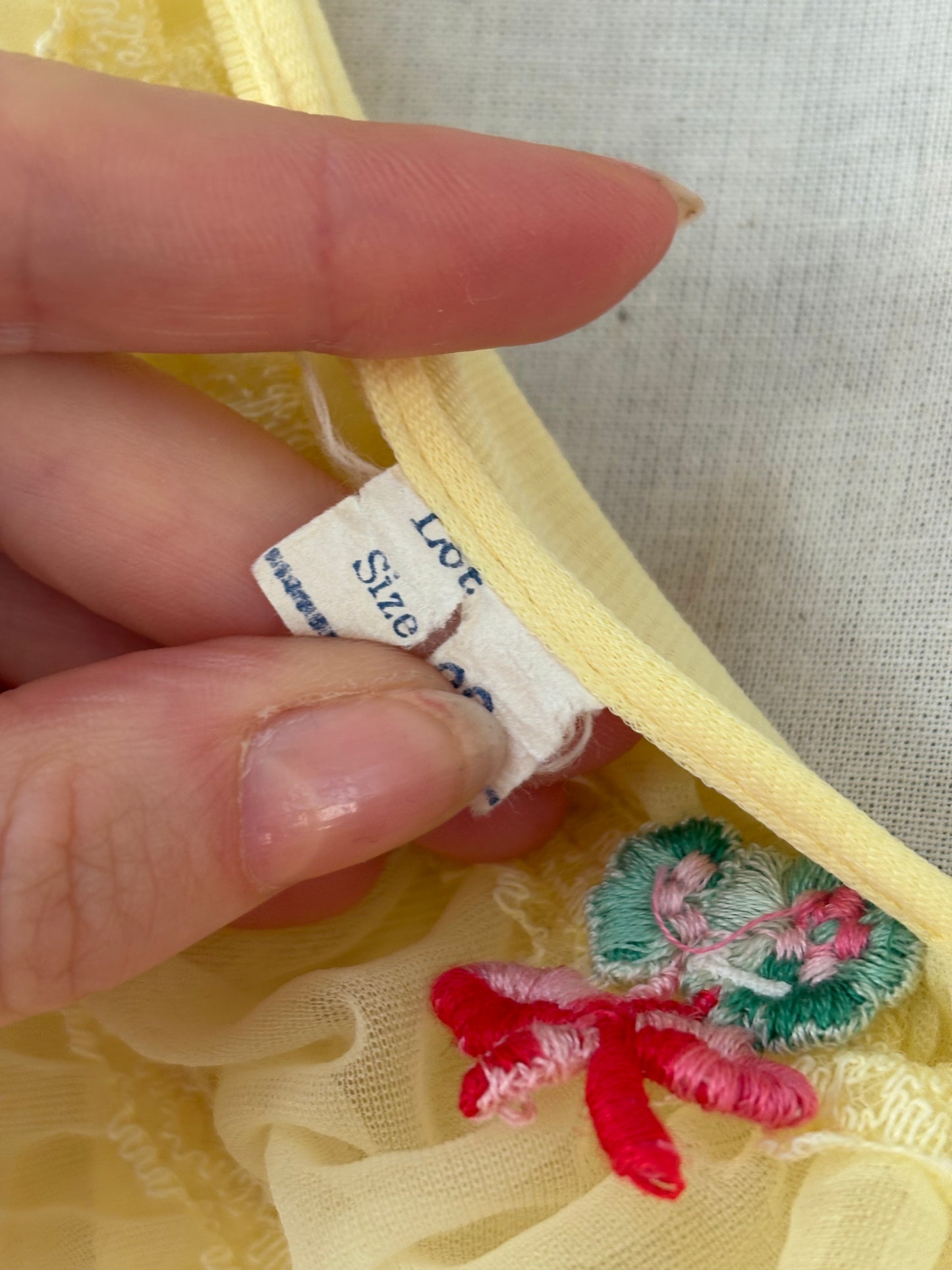 1960s Yellow Slip Dress