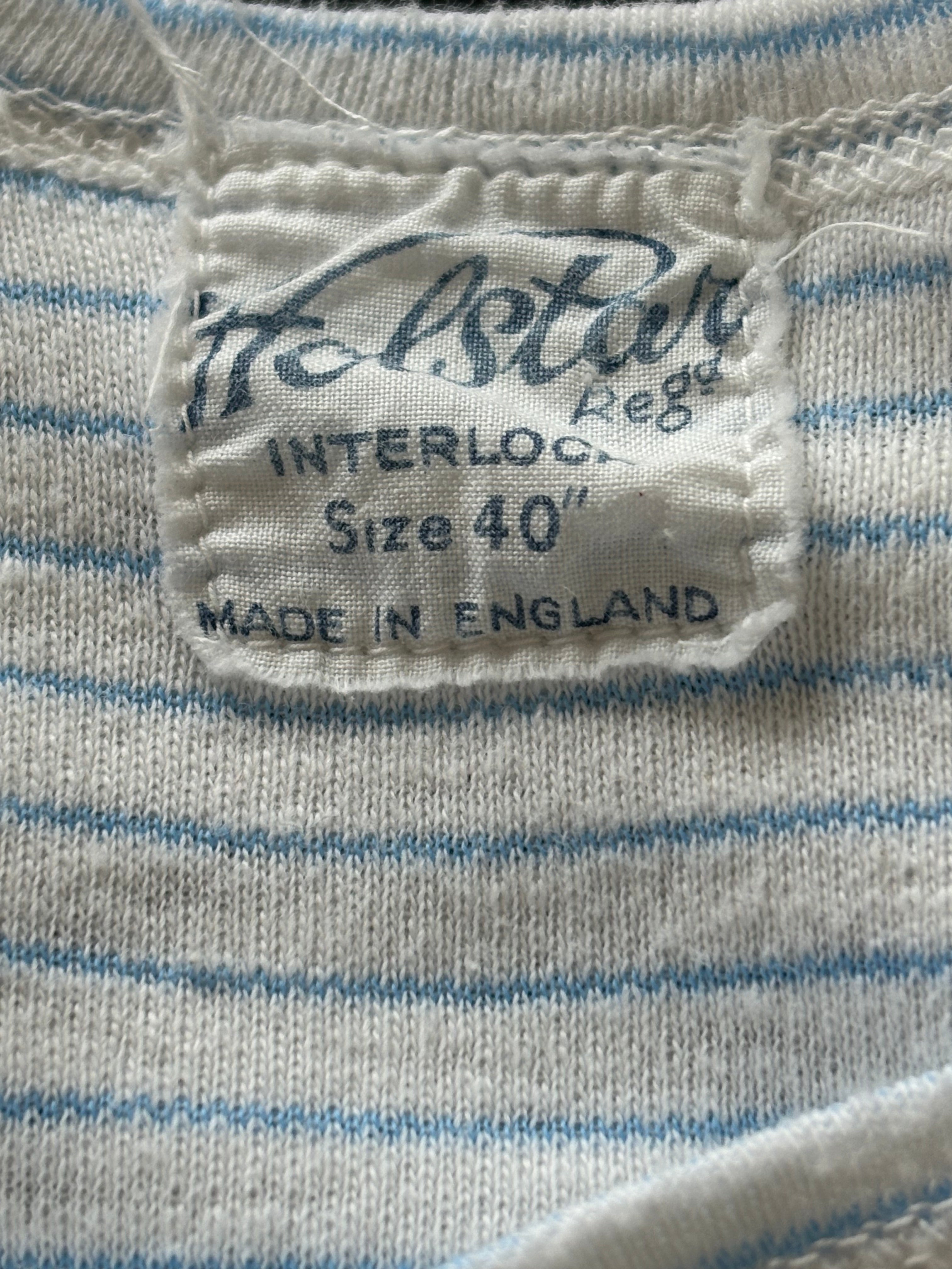 1960s Stripe Cotton Vest
