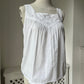1970s 1980s White Cotton Camisole