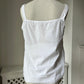 1970s 1980s White Cotton Camisole