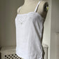 1980s Antique Style White Camisole