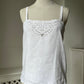 1980s Antique Style White Camisole