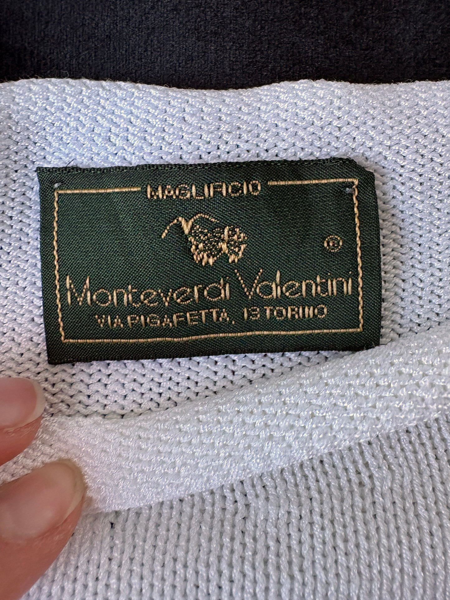 1990s High Neck Sleeveless Knit Blouse