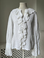 1970s Mexicana Ruffle Blouse