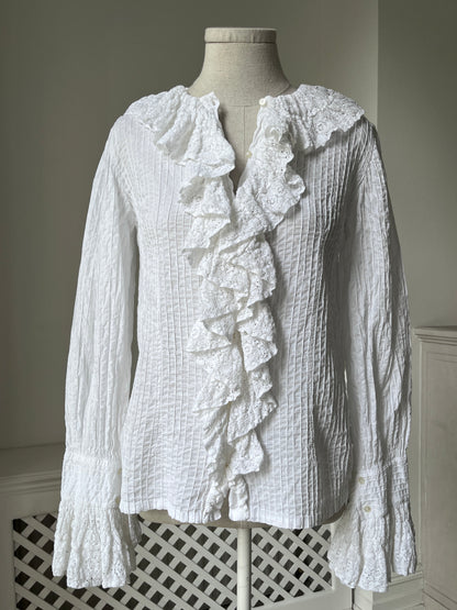 1970s *rare* 'Mexicana' Ruffled Blouse